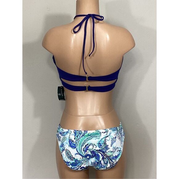 New Lauren Ralph Lauren bead and paisley bikini. Size 12. Retails $159 - Picture 4 of 14